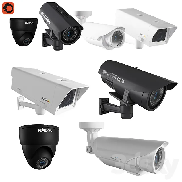 CCTV Cameras 3D Model