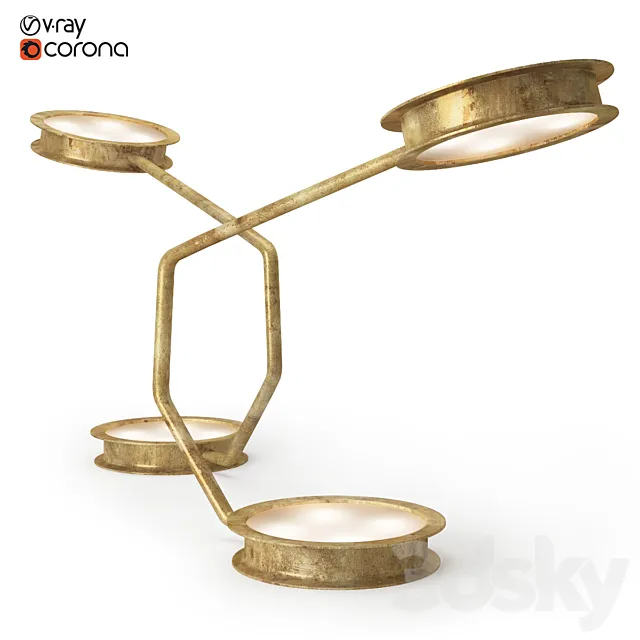 Ceccotti After Glow Floor Lamp 3D Model