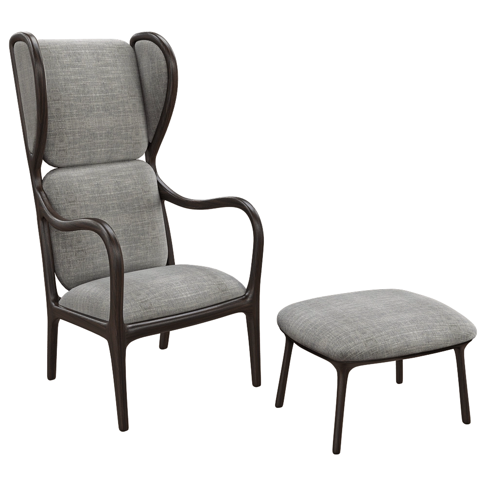 Ceccotti Collezioni  - Armchair Bergere 30 3D Model