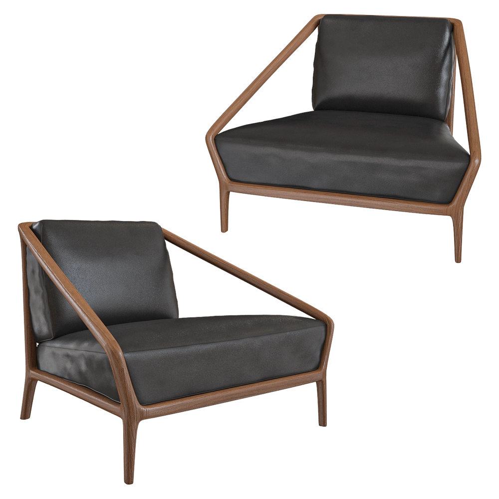 Ceccotti Collezioni  - Armchair Rive Droite 3D Model