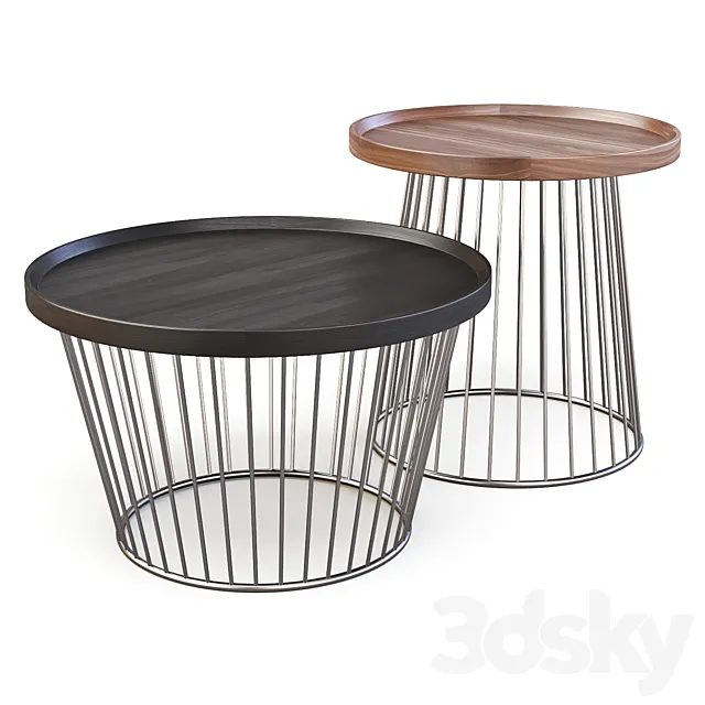 Ceccotti Collezioni: Circo - Coffee and Side Tables 3D Model