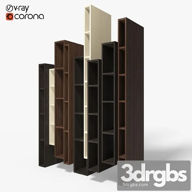 Ceccotti Skyline Bookcase 3D Model Free