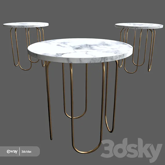 Cecile side table 3DModel