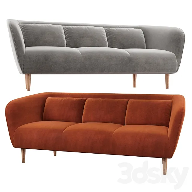 Cecillia Chesterfield Sofa 3D Model