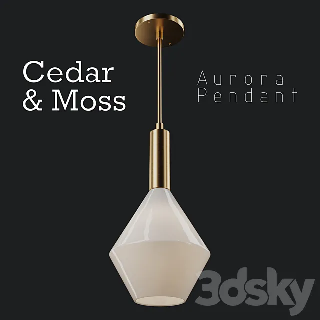 Cedar & Moss Aurora Pendant 3D Model