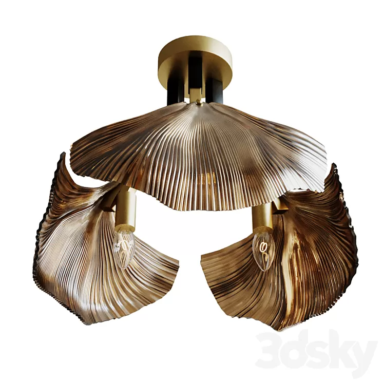 Ceiling chandelier Ginkgo 3D Model Free