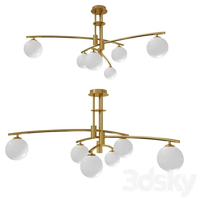 Ceiling chandelier MyFar Stacy 3D Model