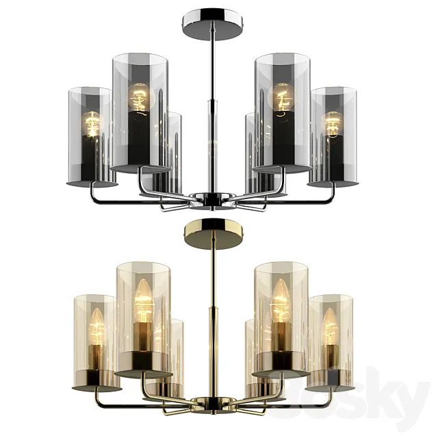 Ceiling Chandelier Vele Luce Licia VL1923L06 and VL1924L06 3D Model