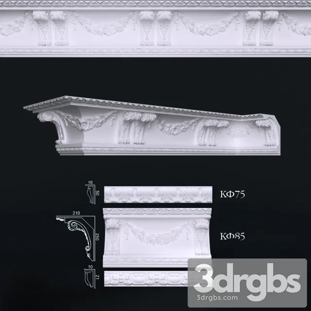 Ceiling Cornices 3D Model Download