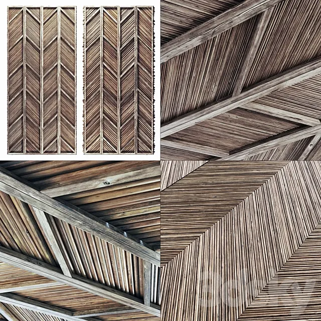 Ceiling diagonal branch straight n2 3D Model