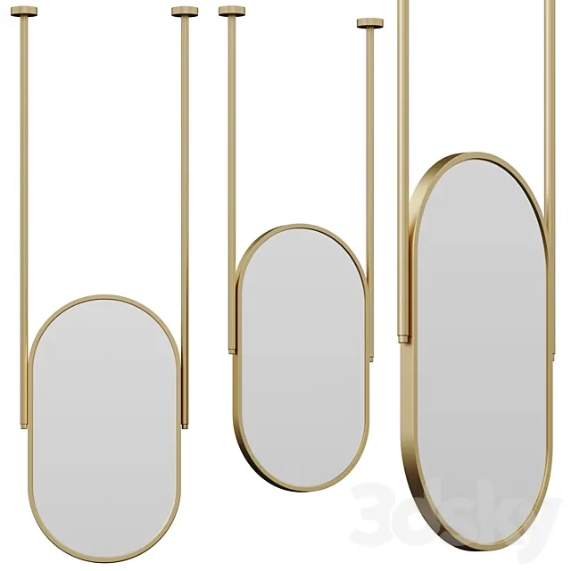 Ceiling Hanging Mirror by Gaommini 3D Model