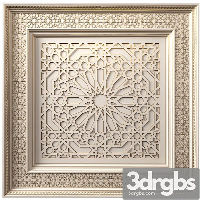 Ceiling In Oriental Style Arabic Classic Ceiling Arabic Classic Seiling 3D Model Free