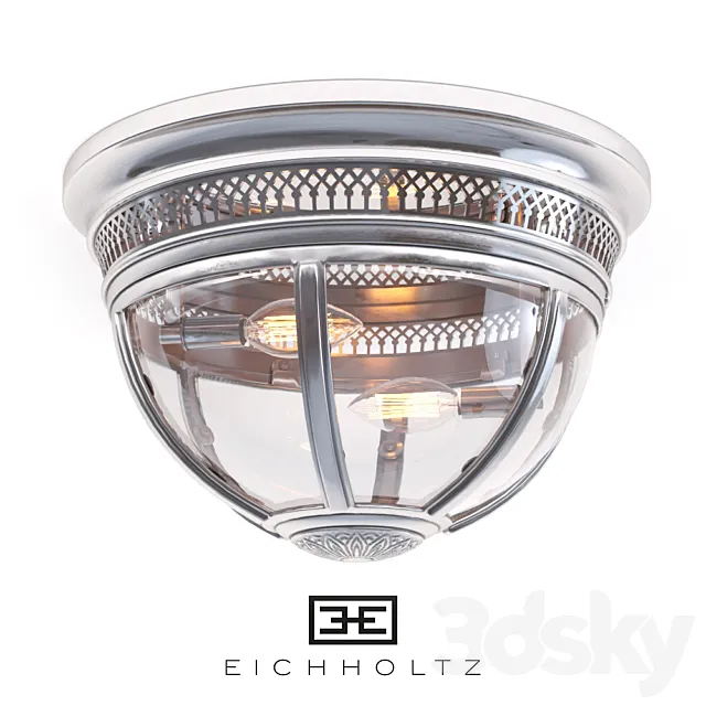 Ceiling lamp Eichholtz ceiling lamp residential silver 3D Model