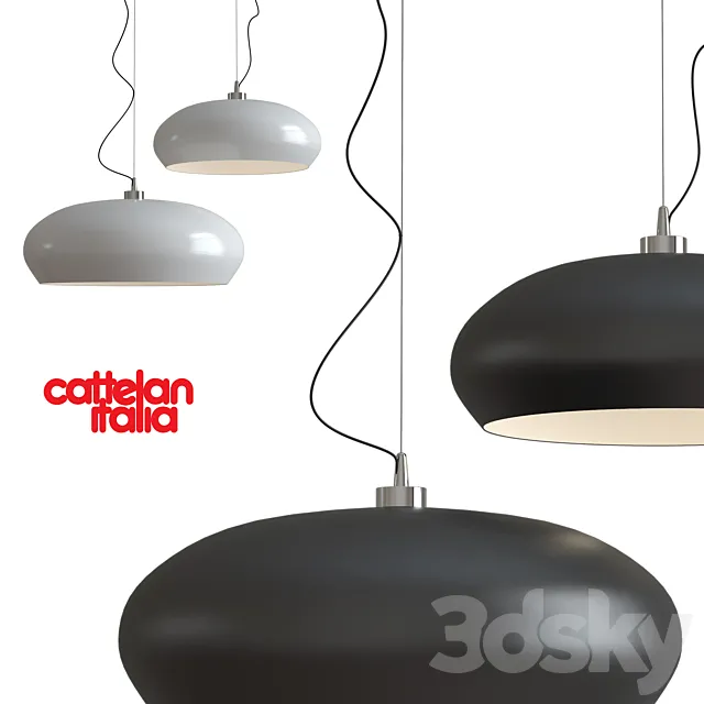Ceiling lamp HUBLOT Cattelan Italia 3D Model