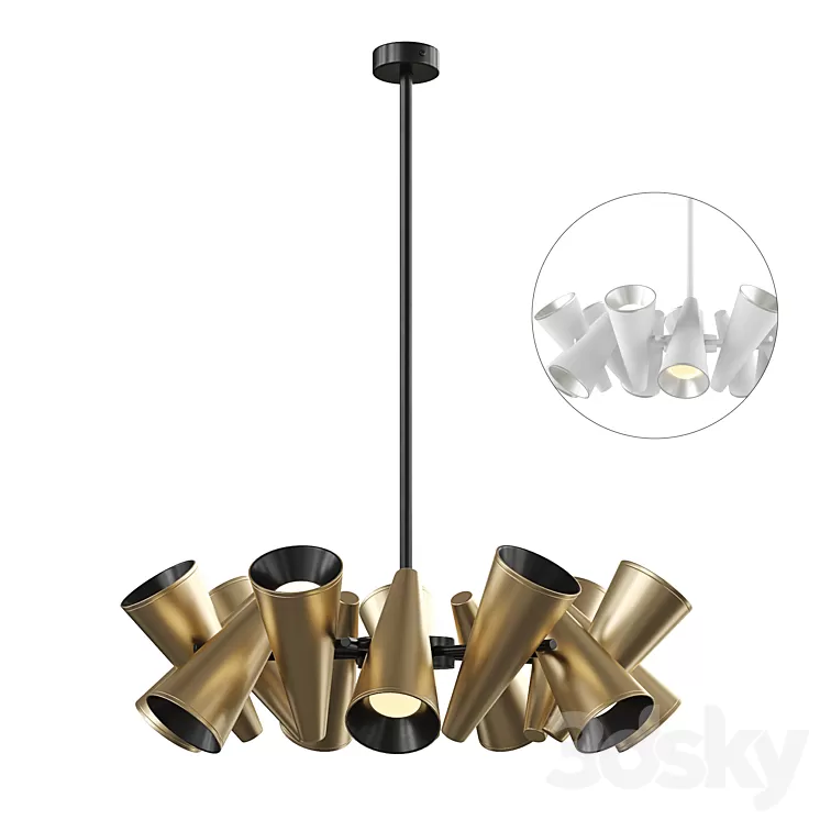 Ceiling Lamp Maytoni MOD095PL-14BS 3D Model Free
