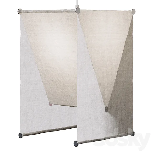 Ceiling Lamp Teli by Achille & Pier Giacomo Castiglioni for Flos 3D Model