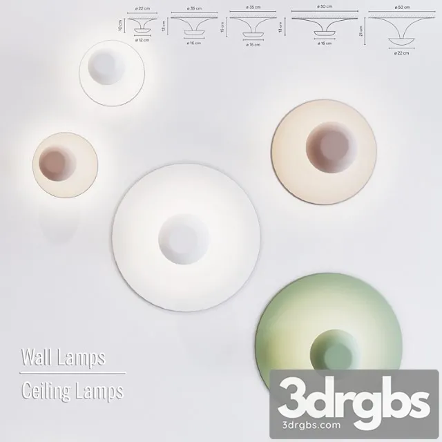 Ceiling lamps 3D Model Free