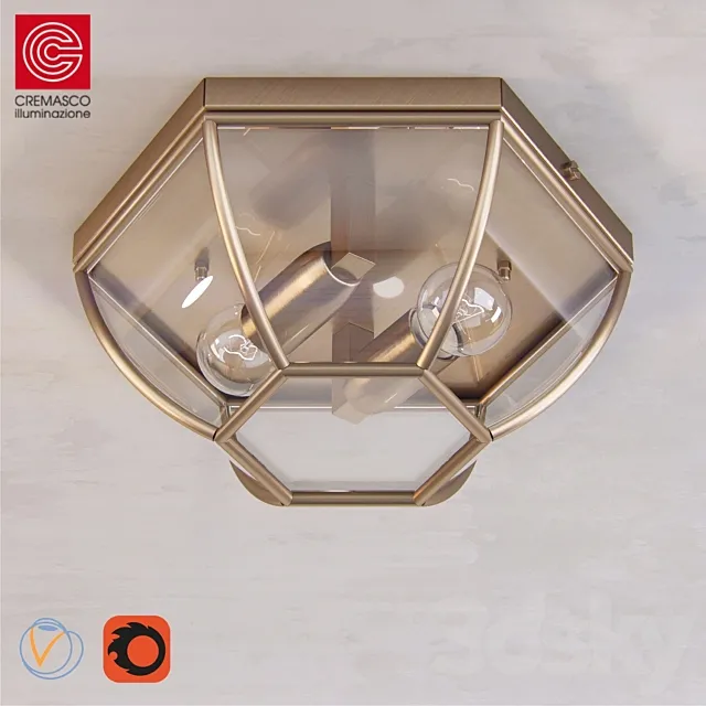 Ceiling light Cremasco 981 _ 2PL-PC-BR.c Free Download