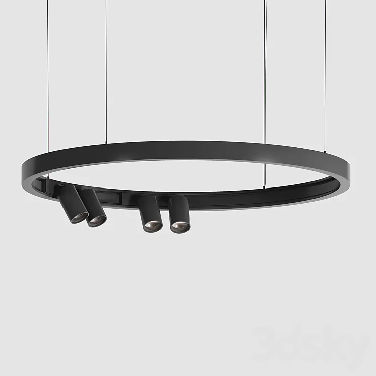 Ceiling Light Fixture SUPERLOOP-MIDISPY ON 92740 MDL Delta Light 3D Model