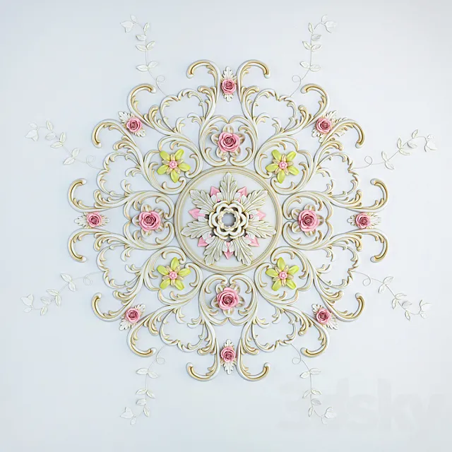 Ceiling molding 3D Model