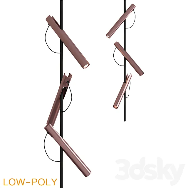 Ceiling mounted lighting fixture by PSLAB 3DModel