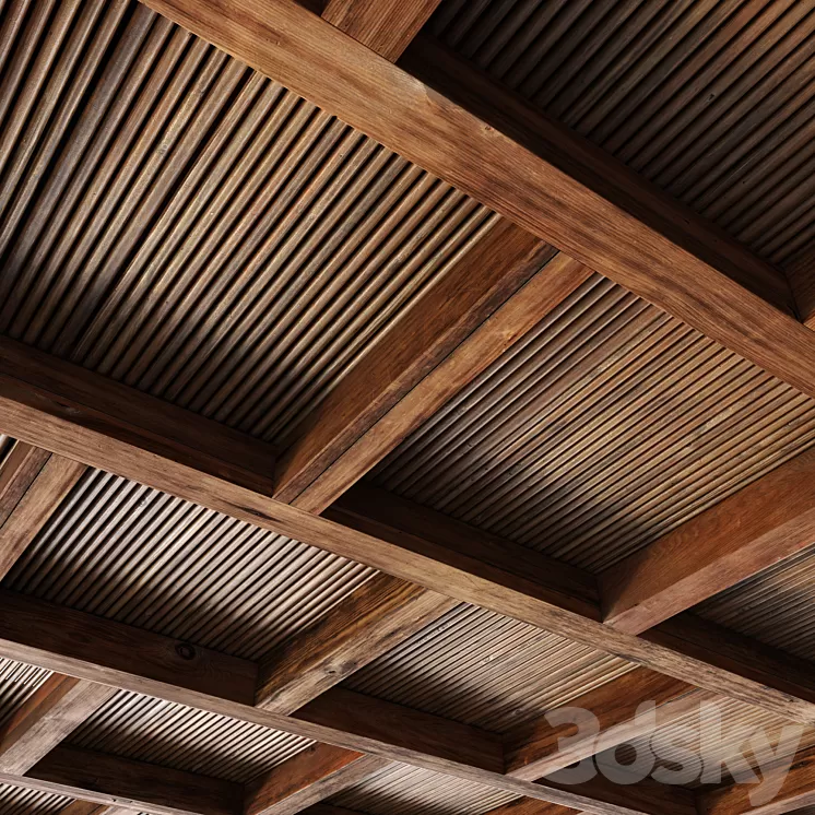 Ceiling on beams No. 8 3D Model