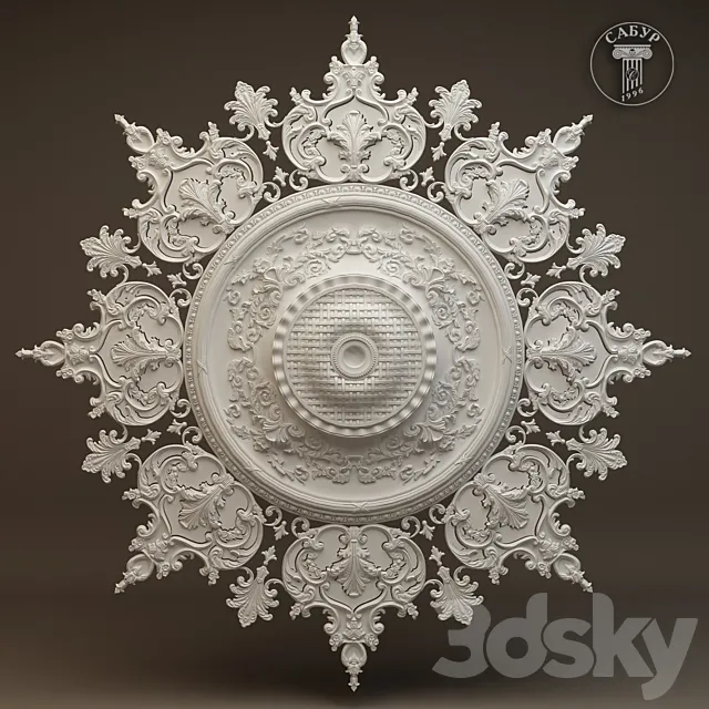 Ceiling outlet P106 3DModel