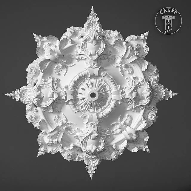 Ceiling outlet P113 Sabur decor 3D Model