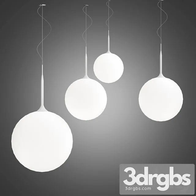Ceiling suspended ceiling lamp castore 14 sospensione 3D Model Free