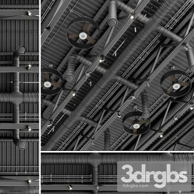 Ceiling Ventilation 2 3D Model Free