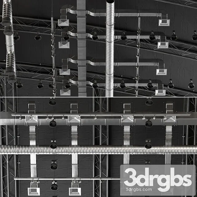 Ceiling ventilation 3D Model Free