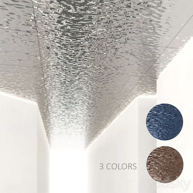 Ceiling with water ripples 3D Model