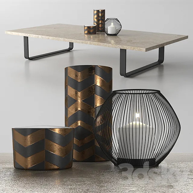 center table - Bitta collection - by Kettal 3D Model