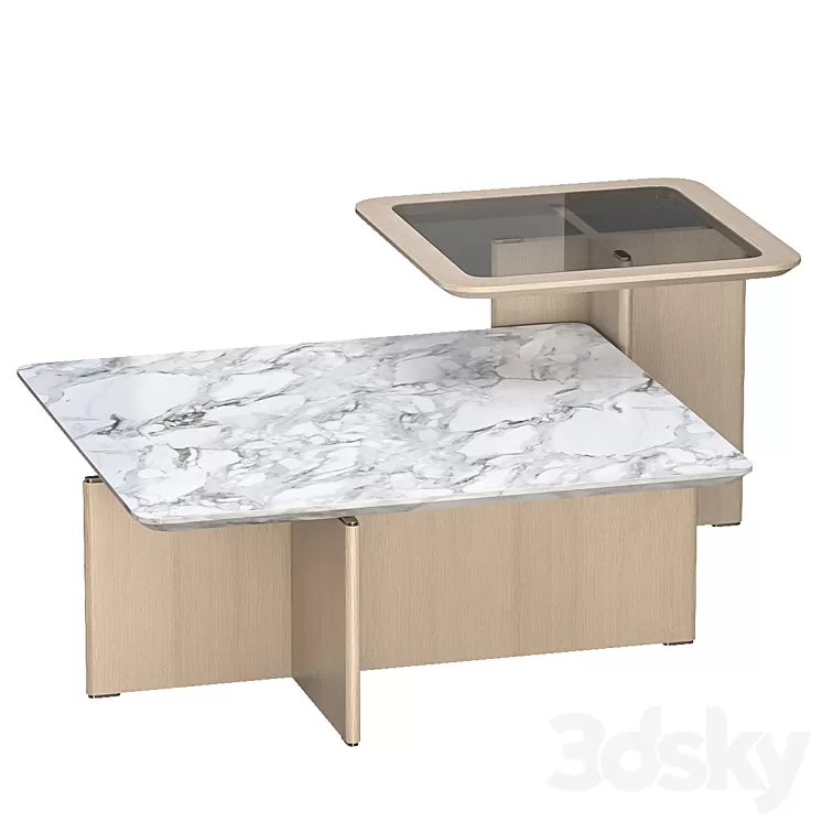 Center table Getty 3D Model Free