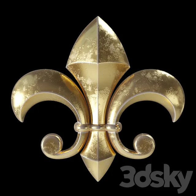 Central inlay element 01 3D Model