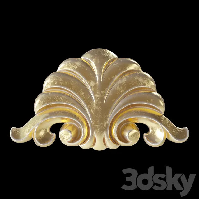 Central ornament GAUDIDECOR_AW6032 3D Model