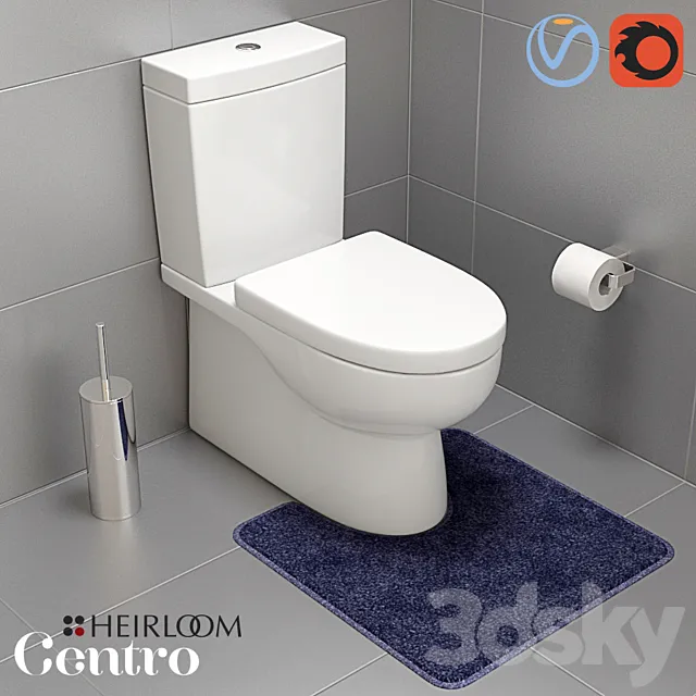 Centro Wall Faced Toilet 3DModel