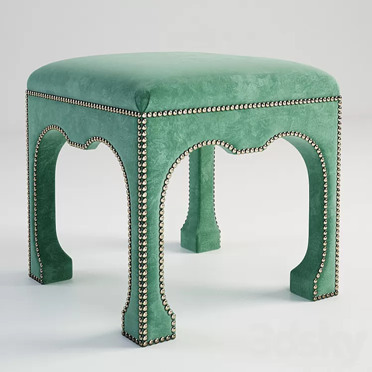 Century Furniture Chow Ottoman 3D Model