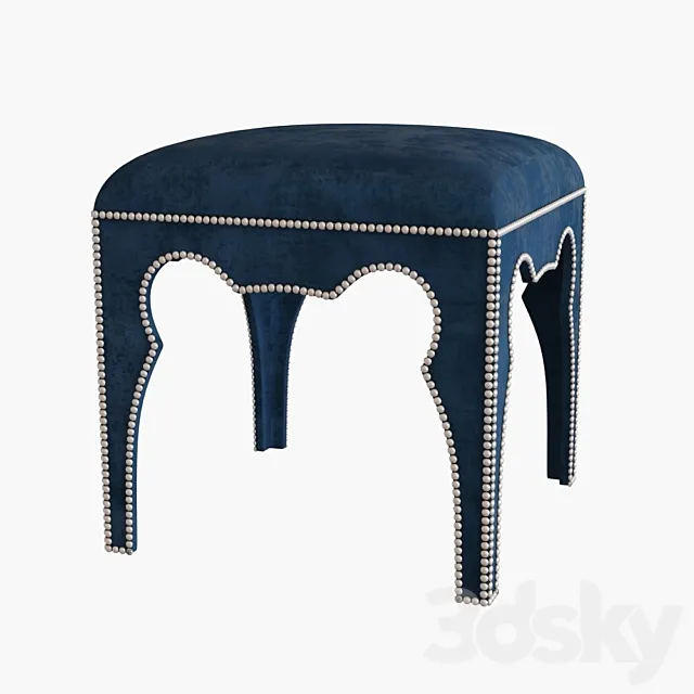 Century furniture Gazelle Ottoman 33-1030 3DModel