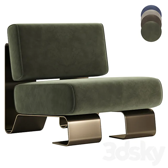Century Rushmore Armchair 3D Model