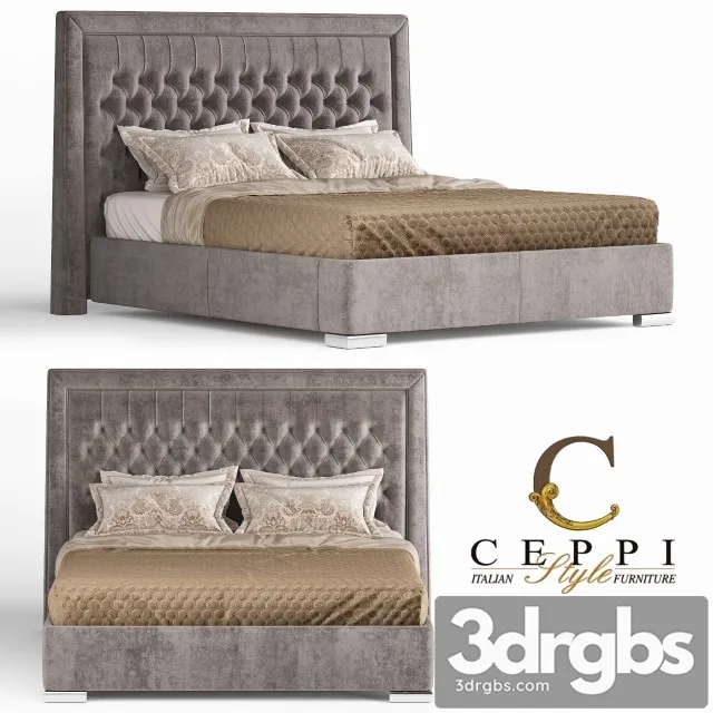 Ceppi Style Luxury Bed 3D Model Free