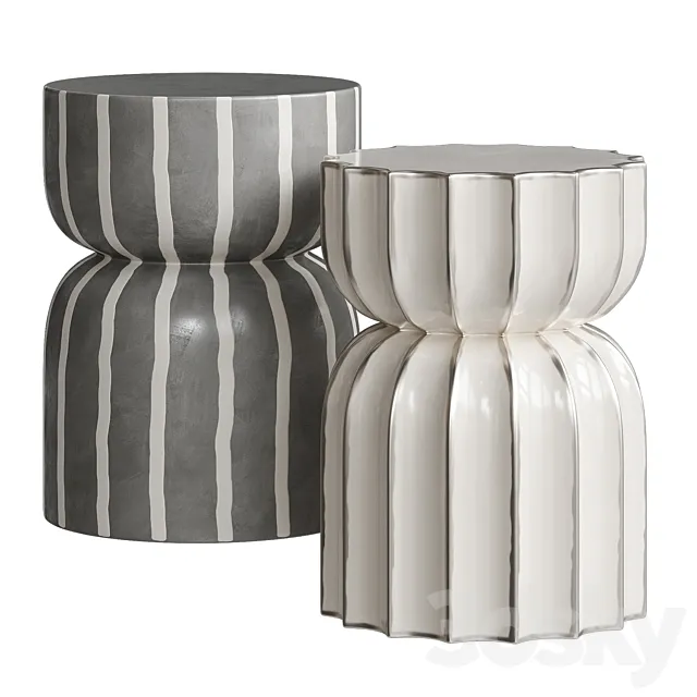 Ceramic coffee tables 3D Model