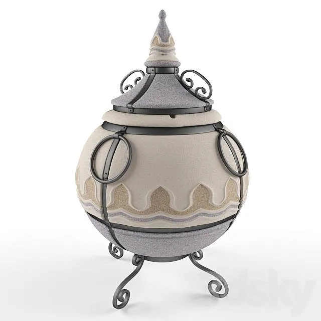 Ceramic grill 3D Model