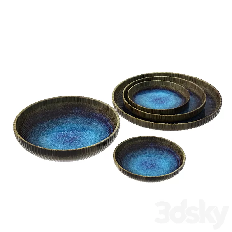 Ceramic tableware 3D Model Free