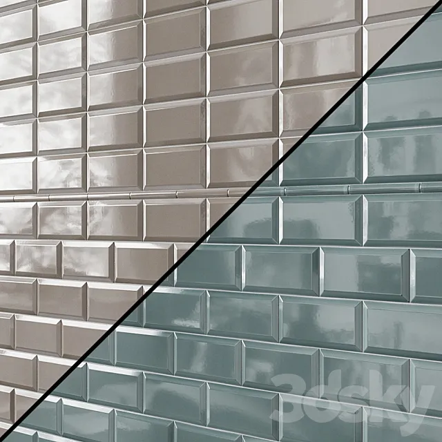 Ceramic tile Adex Neri _ Adex Neri _ Biselado PB 3D Model