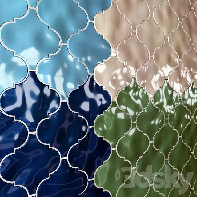 Ceramic tile Kerama Marazzi Arabesque Majolica 3D Model