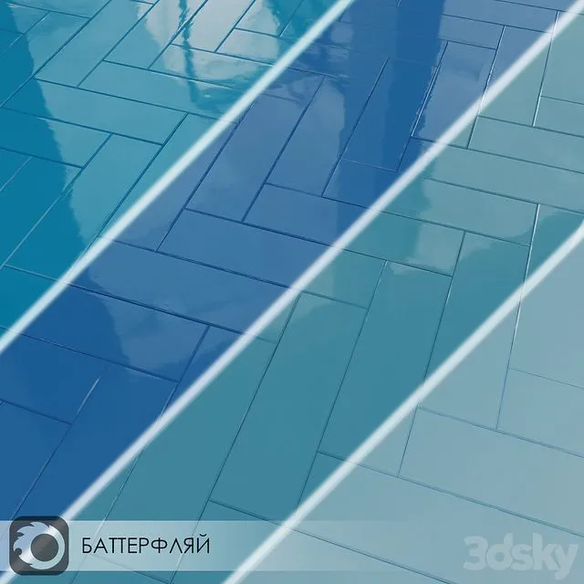 Ceramic Tile Kerama Marazzi BUTTERFLY 3D Model