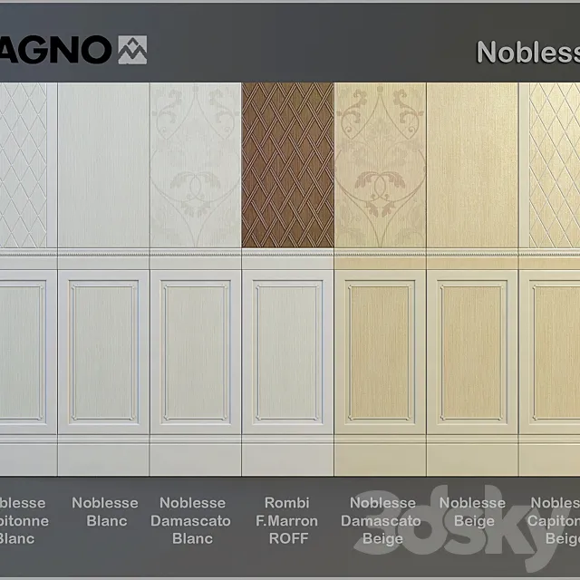 Ceramic tile Ragno Noblesse series 3D Model