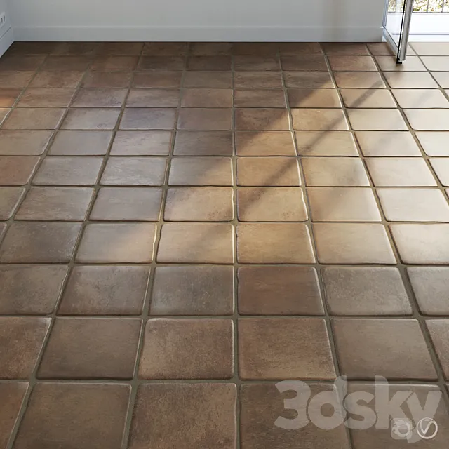 Ceramic tile set 02 – Terracotta 3DModel