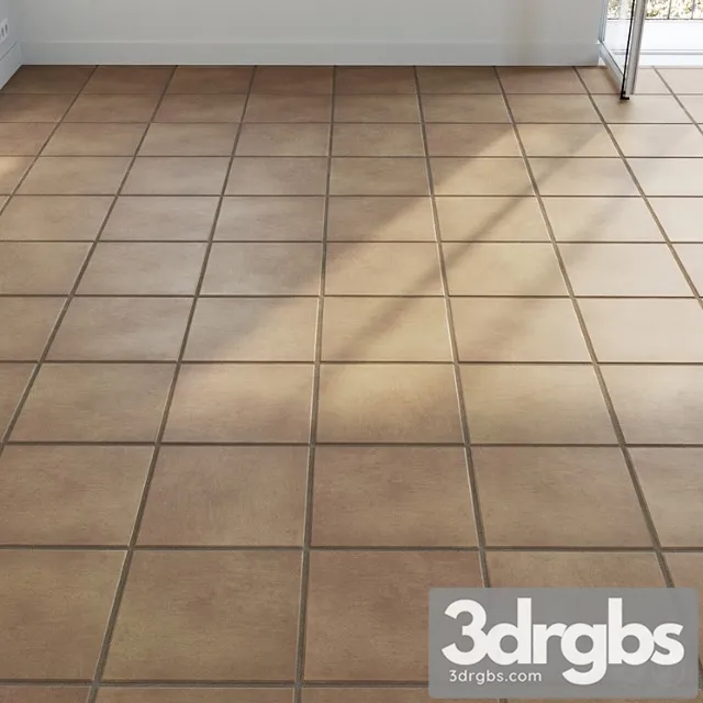 Ceramic Tile Set 06 Natural Terracotta 3D Model Free